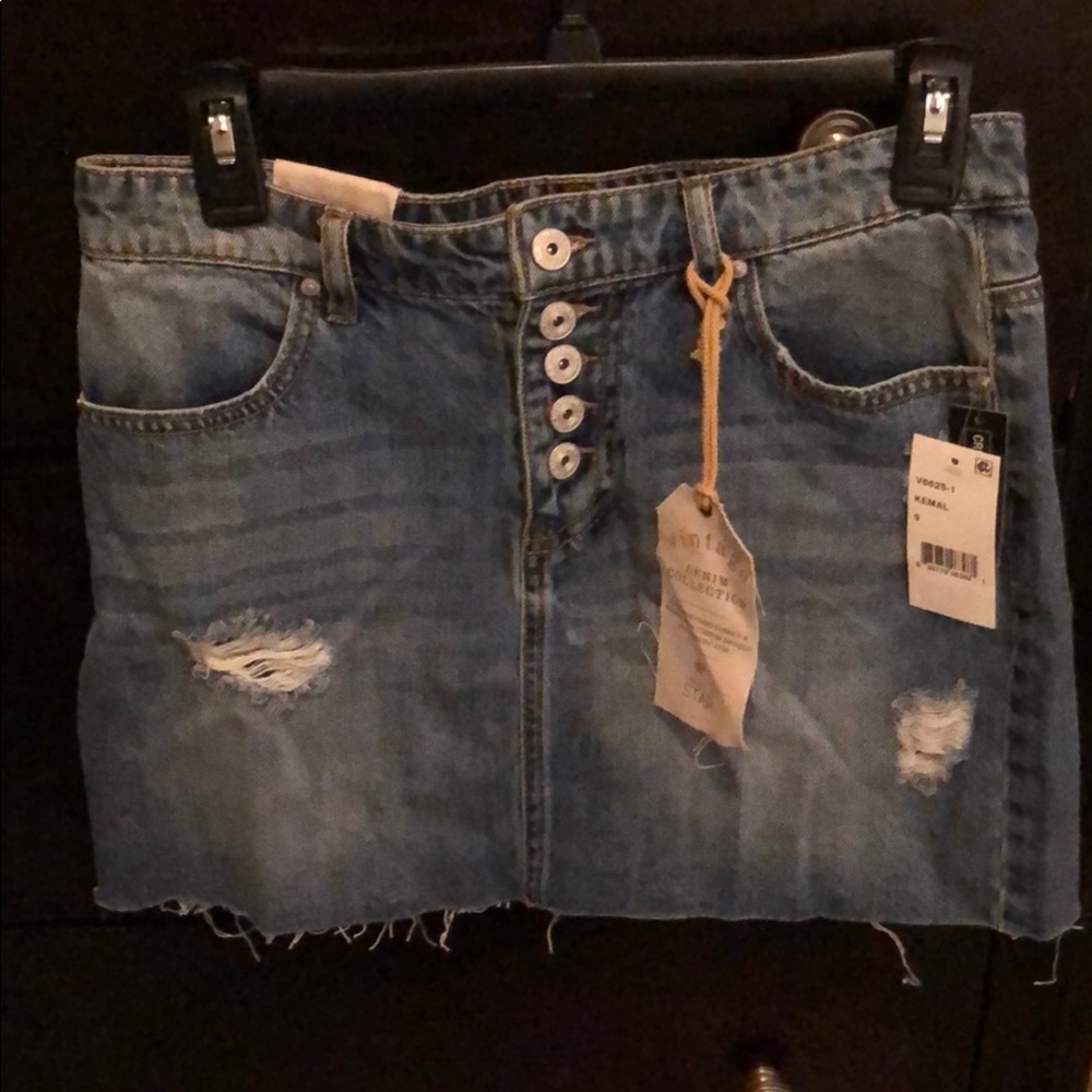 Vanilla Star Denim Mini Skirt